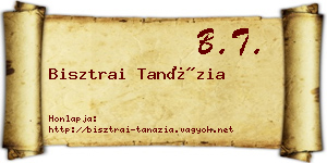 Bisztrai Tanázia névjegykártya